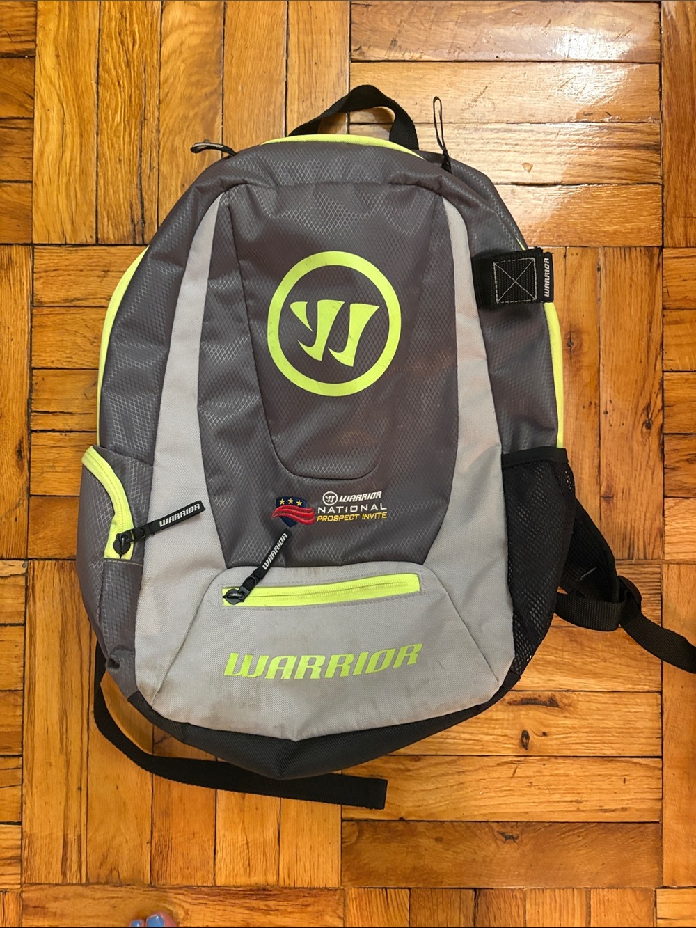 Gray & Lime Men's Backpack - Durable Sports Pack